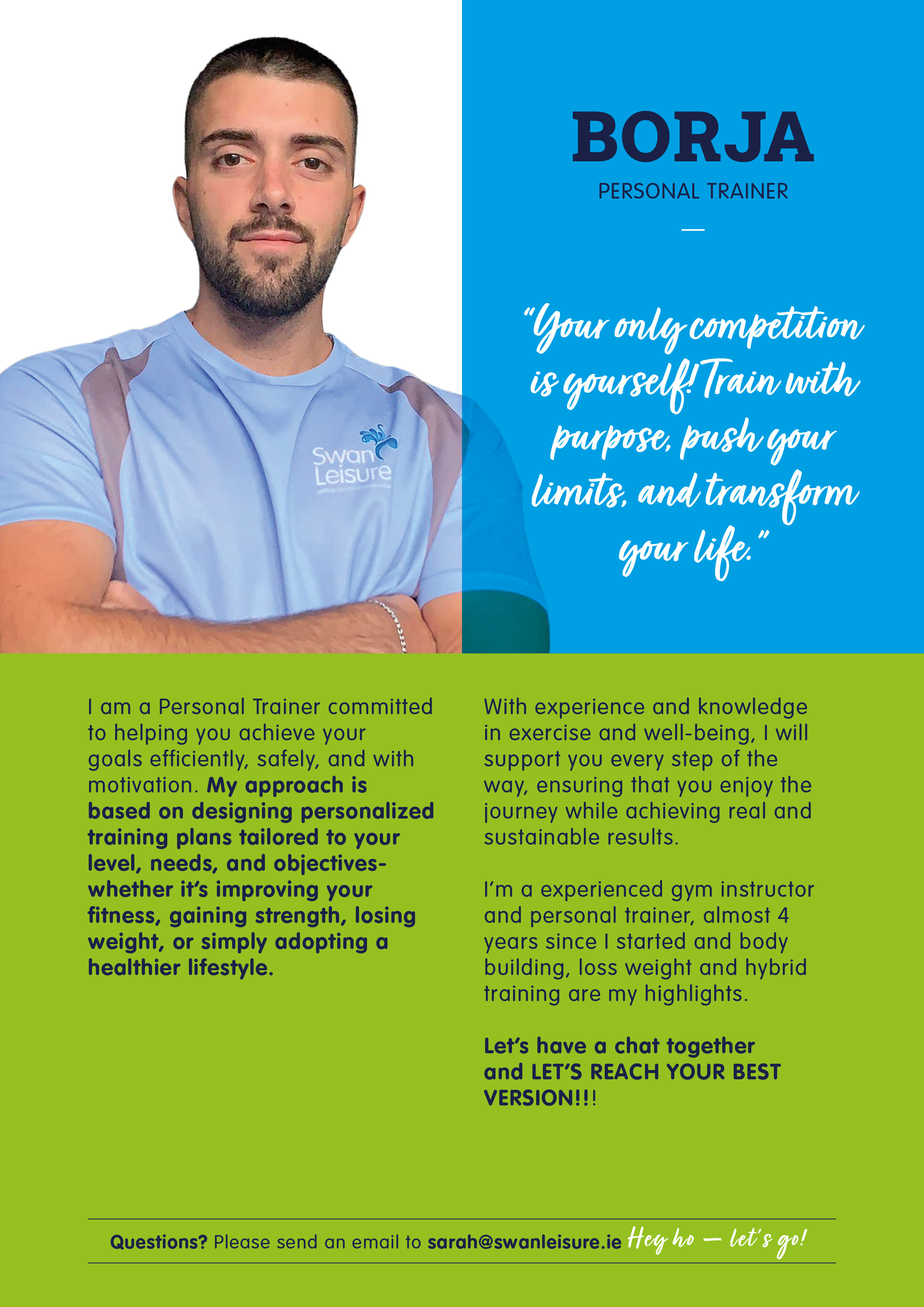 Borja - Swan Leisure Personal Trainer