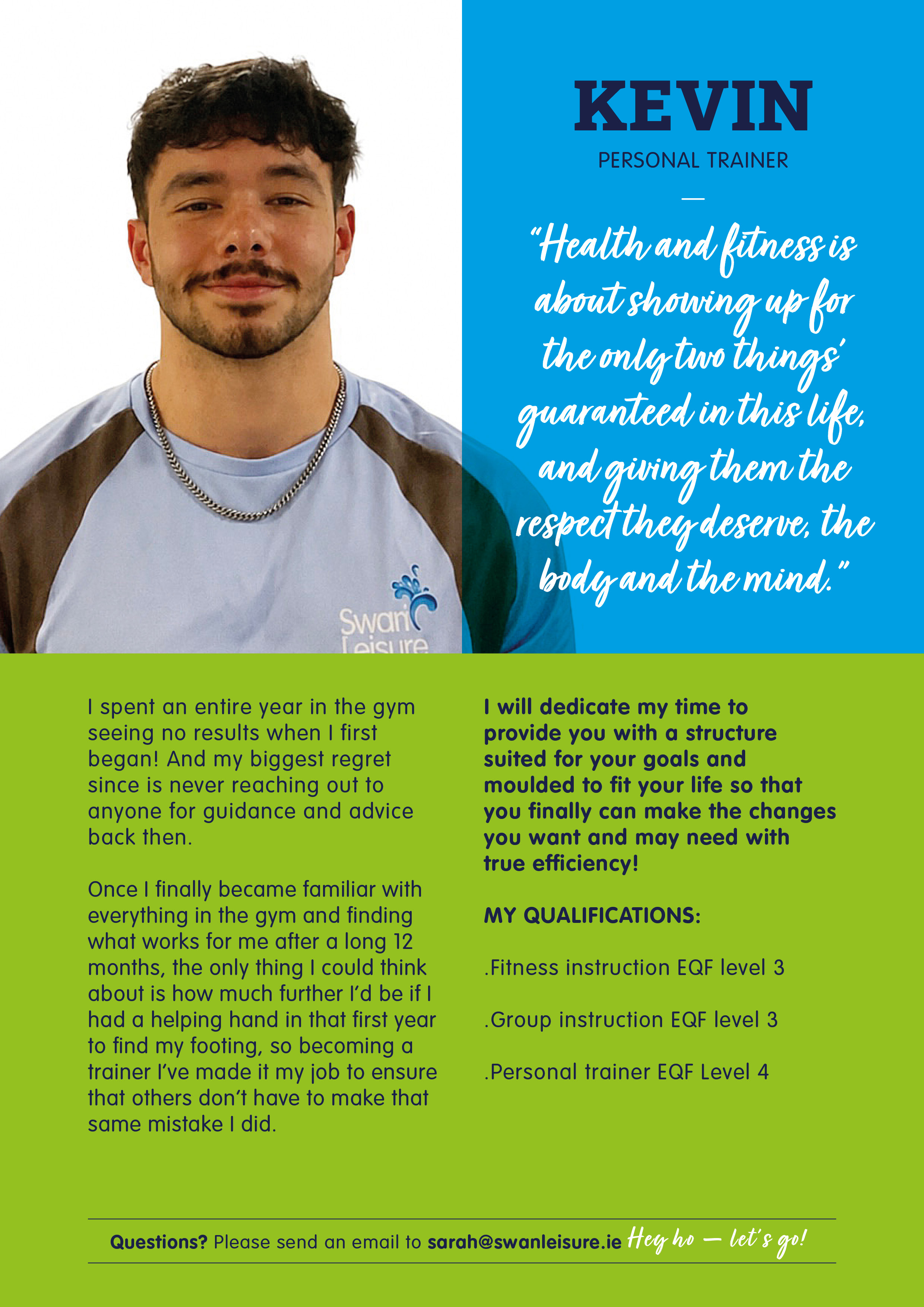 Kevin - Swan Leisure Personal Trainer