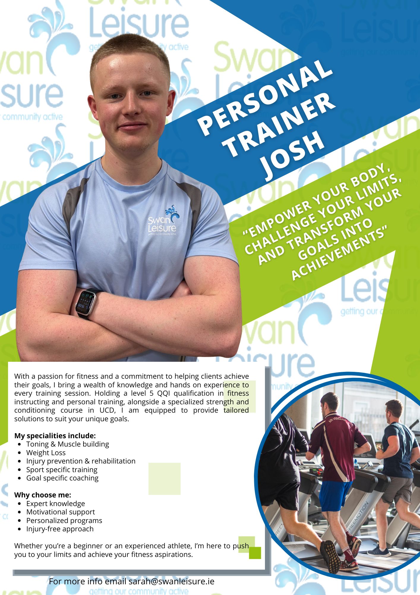 Josh - Swan Leisure Personal Trainer